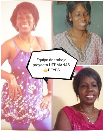 Equipo de trabajo del proyecto HERMANAS REYES ESTILOS AFROCUBANOS, Magalys Reyes Carrera, Reina Reyes Carrera y Maribel Reyes Carrera.