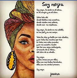 Jassira poeta afrofeminista, afro Latina y de la Diáspora africana, que escribe desde la verdad, la ancestralidad, escribe por nuestros derechos.